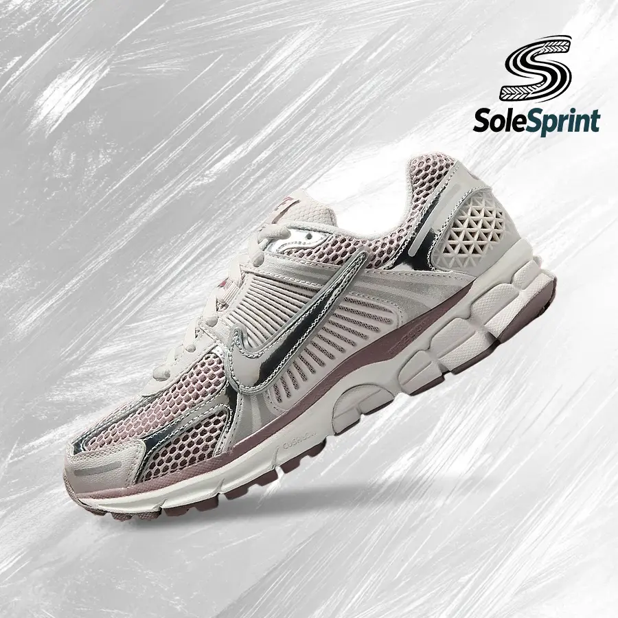 Nike Vomero 5Metallic Silver Platinum Violet (Women's)– Women's Lifestyle Sneakers – shoes for woman -Vintagen - Running Shoes, Lightweight Shock-Absorbing Comfort, Breathable Everyday Fit, Gym Training to Street Casual Wear - back to school -HV6417 001
