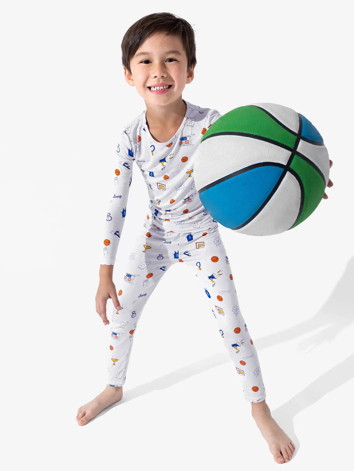 All Star Basketball Bamboo Kids Pajamas All Star Basketball Bamboo Kids Pajamas