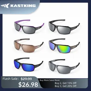 KastKing Chippewa Polarized Fishing Sunglasses UV400 Protection Full Wrap Frame Sports Cycling Sunglasses 1.0mm TAC Lenses Impact Resistant Oleophobic Coating