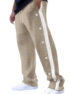 Men's Solid Color Pants with Pocket Design, Regular Fit Casual Comfy Breathable Trousers for Summer, Men's Bottoms for Daily Wear