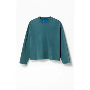 A.R.C. Men's Blue Vintage Wash Heavyweight Oversized Long Sleeve T-Shirt