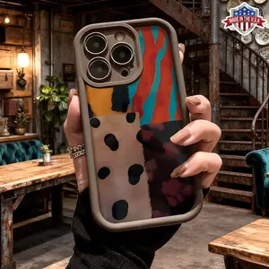 Trendy Cow Print Patchwork Aesthetic Pattern Case for iPhone 17 Pro Max 16 15 14 13 12 11 XR XS Plus Air Slim Shockproof Protective Anti Scratch Lightweight TPU Cover