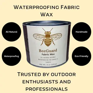 All-Natural Fabric Wax for Rewaxing Canvas 10oz Can: BeeGuard Fabric Wax
