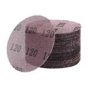 VEVOR 5-inch Mesh Abrasive Sanding Discs, 50PCS 120 Grit Anti-Clogging Ceramic Sandpapers Dust Free, Hook-and-Loop Sanding Discs for Metal Wood Plaster Sanding, Car Body Repair, Paint Removal