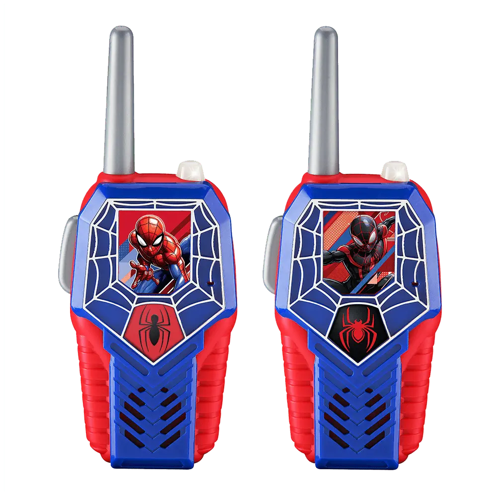Spiderman Toy Walkie Talkies with Light Up Graphics Spiderman Toy Walkie Talkies with Light Up Graphics