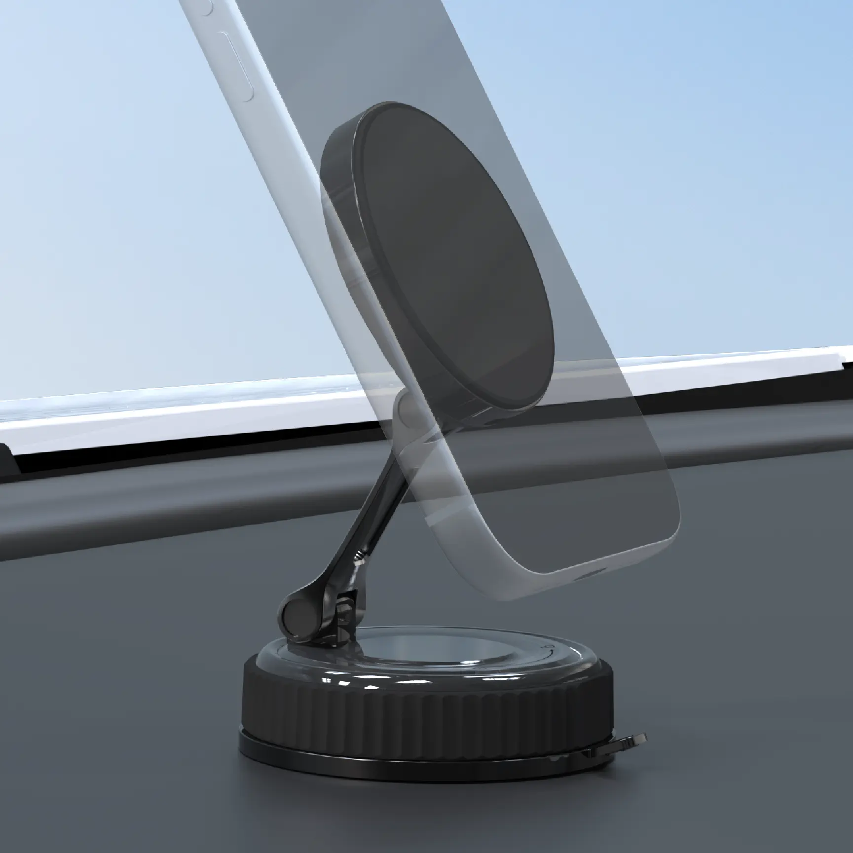 Scosche MagicMount Charge 4-in-1 15W Qi2 Wireless Charging Mount, Compatible with Dash, Windshield, or Desktop Use