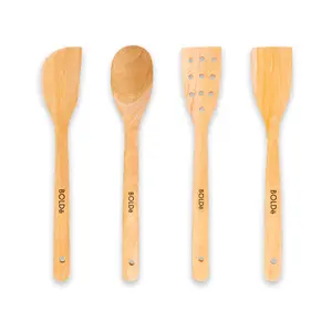 BOLDë Natural Wood Utensils (4-Piece)
