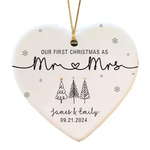 Our First Christmas As Mr & Mrs Ornament, First Married Christmas Ornament 2024, Married Ornament, Wedding Ornament, Mr And Mrs Gifts