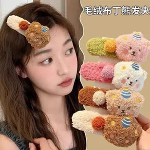 Large-sized cartoon hairpin 4 colors for one set