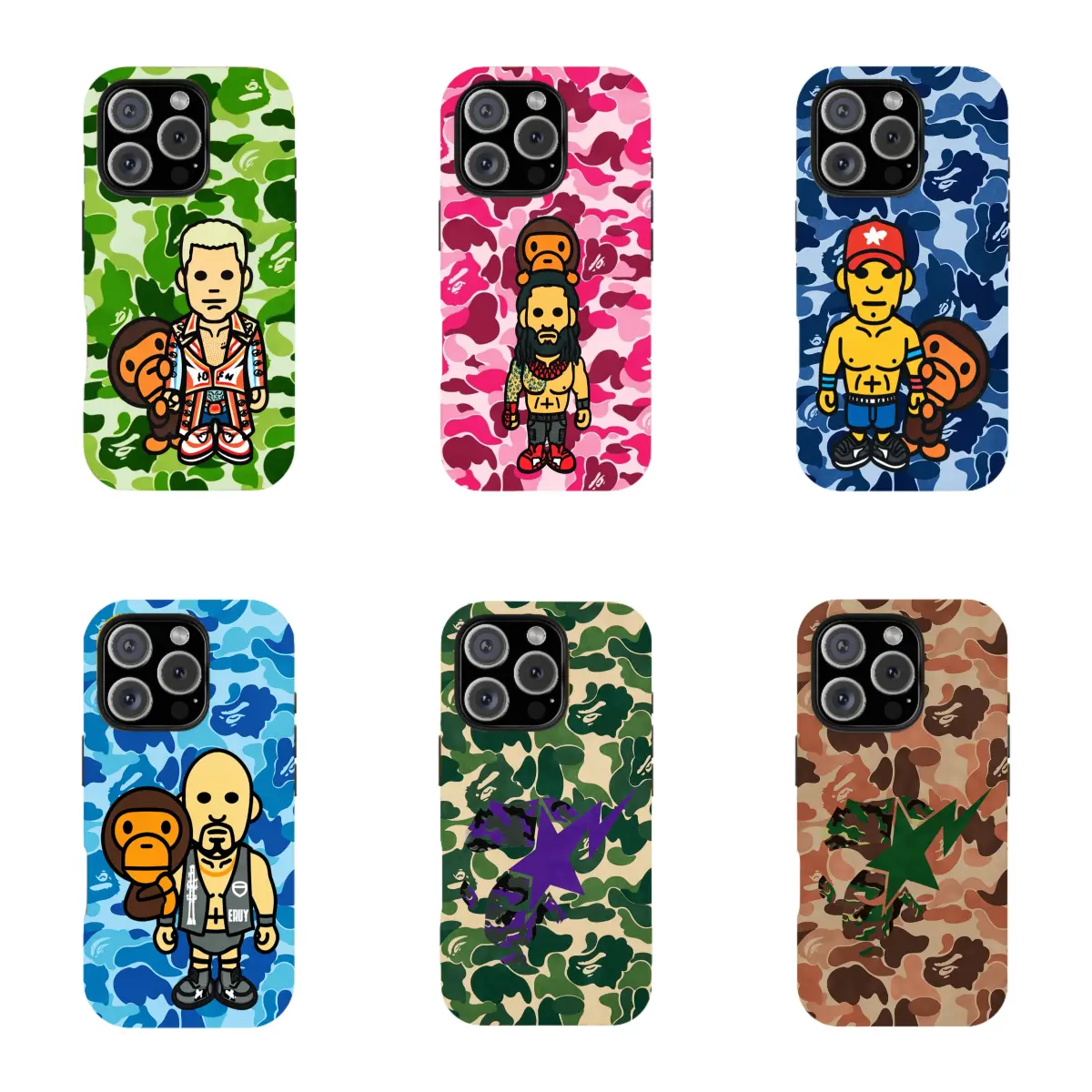 A bathing APE Phone Baby Milo BAPE Phone Case for iPhone 17 Pro Max 16 15 Plus Air 14 13 12 11
