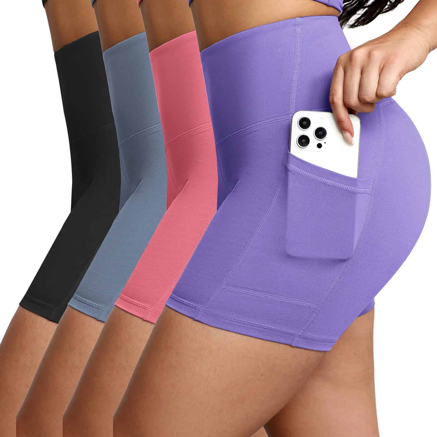 coral，blue，violet，Black