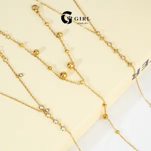 GGIRL 18k Gold-Plated Vintage-Inspired Minimalist Stackable Bracelet-Ring Combo; Perfect For Everyday Wear Or Parties; A Great Gift For Them On Holidays, Birthdays, Or Anniversaries
