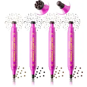 Natural Freckle Stamp Perfect Pen, Quick-Dry Waterproof, 4 Colors, Easy Application, Long-Lasting, Gentle Formula, Ideal for Summer Makeup