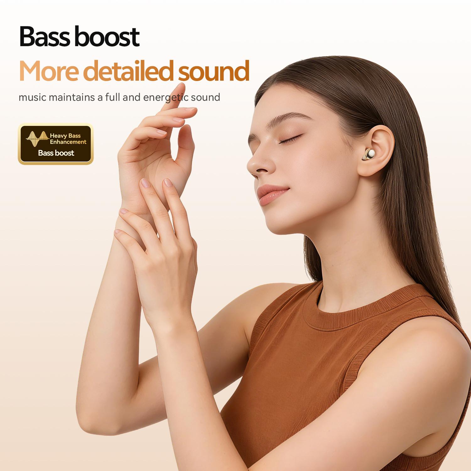 CHENRUIDA M184 Wireless Bluetooth Earbuds: Invisible earbuds featuring Bluetooth 6.0 technology, with water-resistant and noise-canceling capabilities. Their compact, short-stem design makes them ideal for work, exercise, sleep, study, and phone calls.