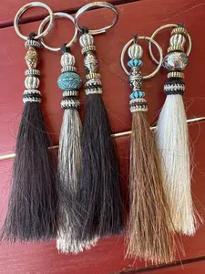 Beaded Horsehair Keychain