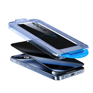 2 Pack Privacy Screen Protector for iPhone 16-12 Series,25°Anti-Spy Tempered Glass,Shatterproof Durability,Case-Friendly,Easy Installation Accessories