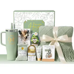 Mothers Day & Birthday Gifts for Women, Get Well Soon Care Package After  & Cancer, Luxury Sympathy Self Care Basket, Inspirational Thinking of You Feel    Set for Mom Her