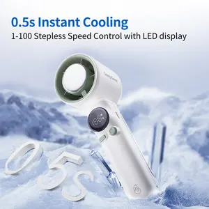 SnapGear DASH Portable Handheld High Speed Fan,1-100 Stepless Control, for Summer Travel Vacation Essentials& Outdoor Activities cool fan