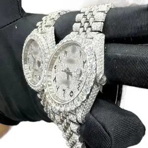 Mossianite diamond iced out watch
