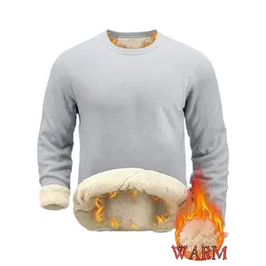 Men's Fleece Lined Warm Hoodie - Comfortable Long Sleeve Crew Neck Pullover, Regular Fit for Outdoor Activities & Casual Winter  Cold Weather Apparel, Soft Fabric, Durable, Warm, Classic Style tiktok shop tiktok shop gifts for him clothes for men