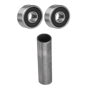 6301 2RS Bearings and 15x51mm Spacer Bush Sleeve for 12mm to 15mm Axle Wheels Motorcycle Dirt Pit Pocket Bike Go Kart ATV UTV Drift Trike Quad Buggy Dune Moped Four Wheeler Tricycle Scooter