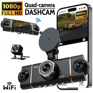 💥Ultimate Safety! 4-Channel Dash Cam • 5GHz WiFi • Crystal Clear Night Vision🚗💥Non-rechargeable, must be used while plugged in. Car Dashcam