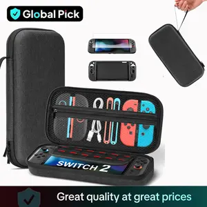 Carrying Case for Nintendo Switch 2, Portable Travel Bag Black Durable Hard Shell Console Protection Carrying Case for Switch 2