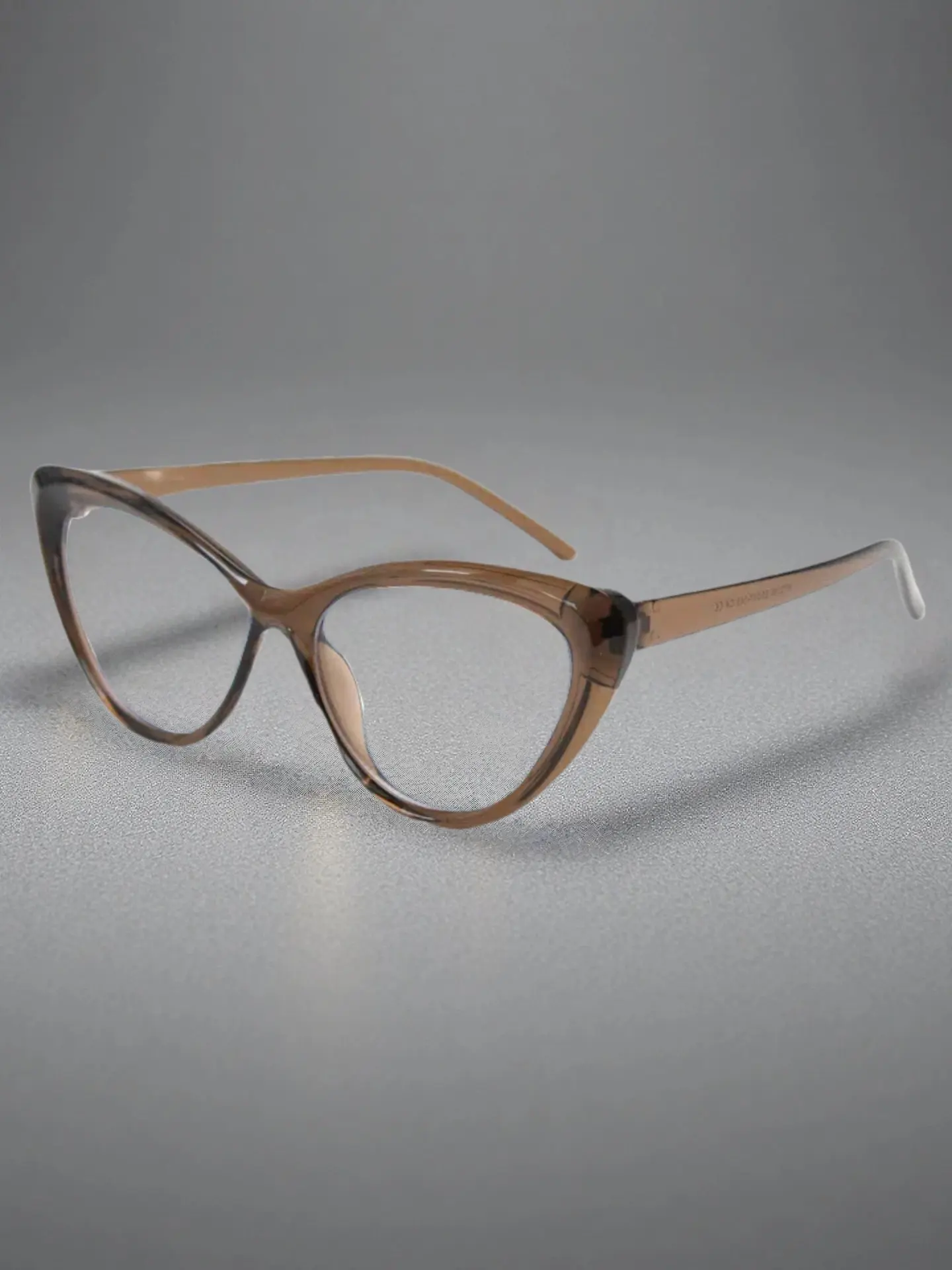 Caterside Tr90 Ultra-Light Cat Eye Glasses Frame, Vintage Minimalist Style, Unisex Fashion Ol Casual, Perfect for Travel Cycling Music Festivals