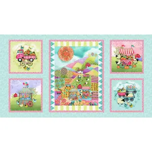 8211P-18 COUNTRY FAIR 24 INCH PANEL by Nancy Archer for Blank Quilting Fabric Sold by the Panel