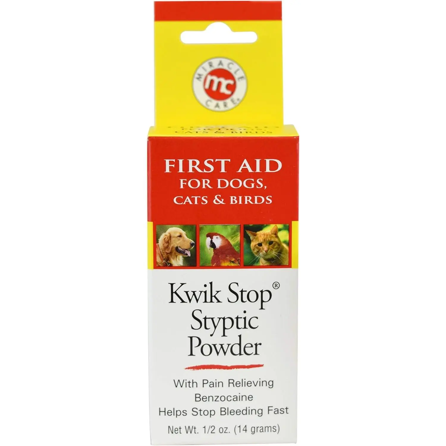 Miracle Care Kwik Stop Styptic Powder 0.5oz