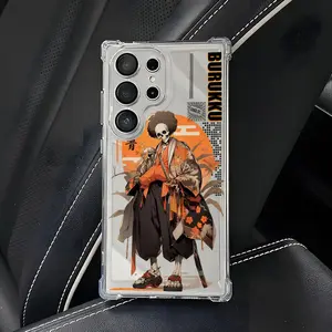 Hot Skull Anime Men's B-Burukku Phone Case Suitable for Samsung Galaxy A73, A56, A55, A54, A53, A52, A50, A36, A35, A34, A33, A32, A31, A30, A26, A24, A23,Anti-Drop Transparent Ultra-Thin Back Cover with Minimalist Style