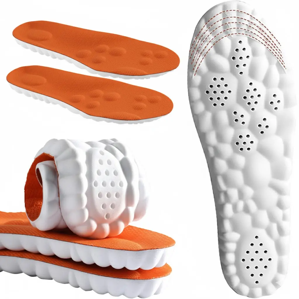 Slip-On PU Foam Shoe Inserts, 2 Pairs with Arch Support & Plush Cloud Texture - Soft Cushioned Athletic Footwear for Everyday Use in All Seasons, Soft Cushioned Insole, Pu Material sohochic sohochic sohochic sohochic