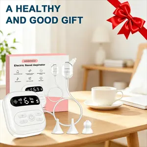 2026 New Electric Nose Aspirator, Split Design with Music & LED Lights, 3 Adjustable Safety Settings, 3 Replaceable Silicone Tips, Nasal Care Tool