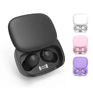 Wireless Earphone, In-ear Design Earphone with Charging Case, Portable, Noise Cancelling Headphone for Gaming, Sports, Office, Home, Audio, Earbuds Wireless, TWS Earbuds, Sliding cover charging case with LED battery level indication Headset
