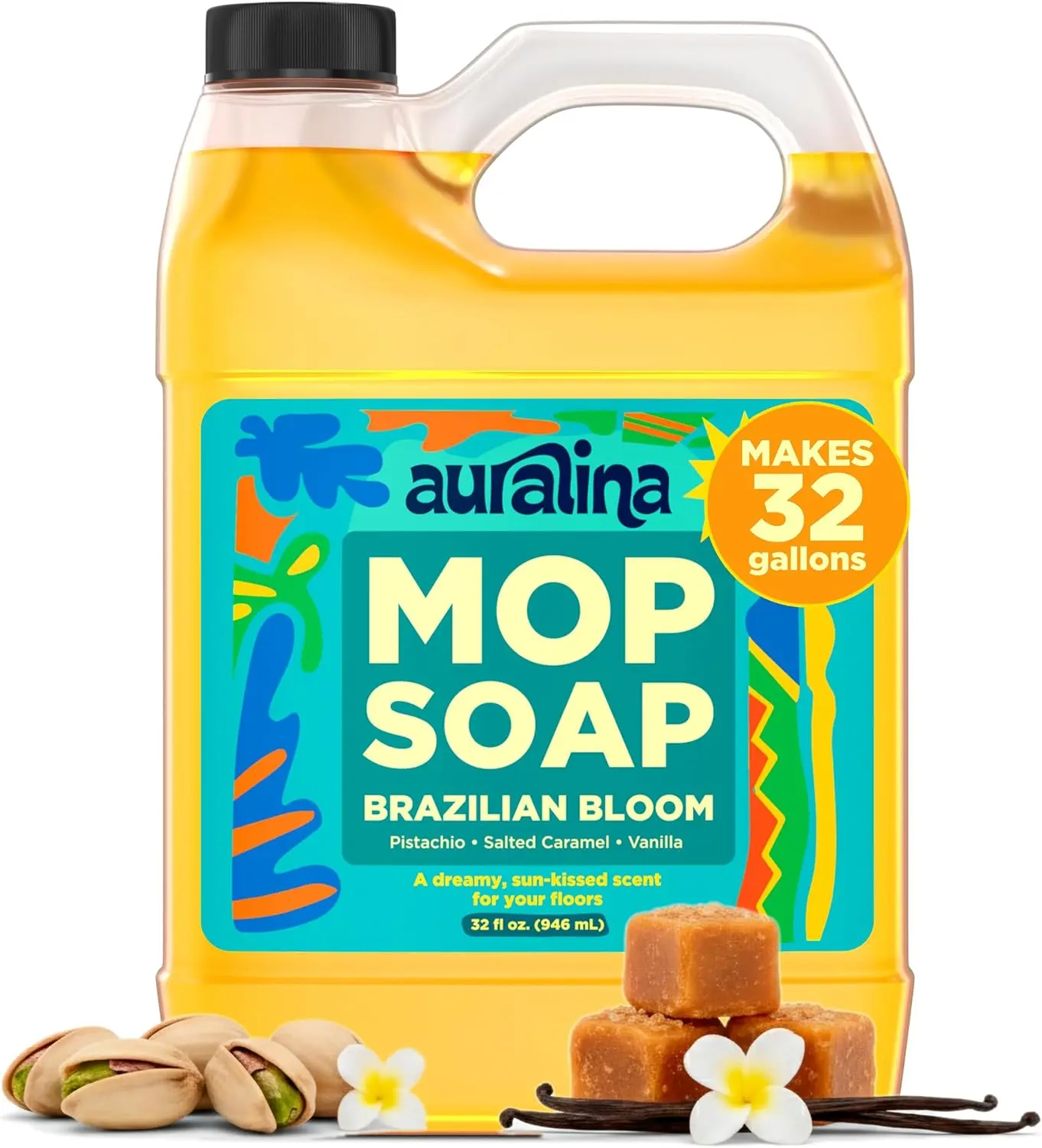 Mop Soap Brazilian Bloom Concentrated Floor Cleaner 32 oz Mop Soap Brazilian Bloom Concentrated Floor Cleaner 32 oz