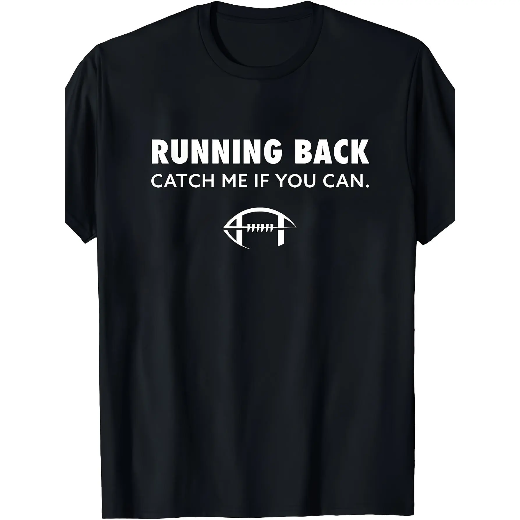 1pc, Men's T-shirt, Casual Design, Football Patter