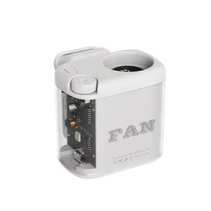 Multifunctional Clip on Desk Fan with 100 Adjustable Wind Speeds Built in Flashlight and Colorful Lighting Effects Moodlamp Fan portable