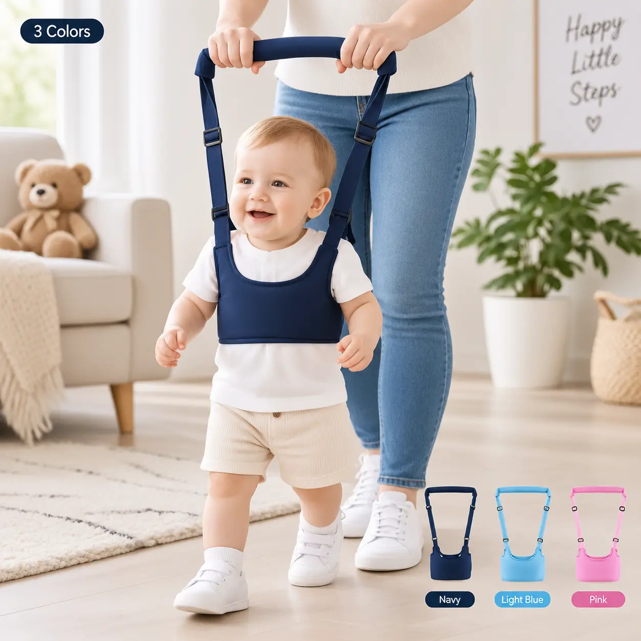 Toddler Walking Harness Belt - Handheld Infant Walker Helper Assistant for Sports & Outdoor Fitness Use