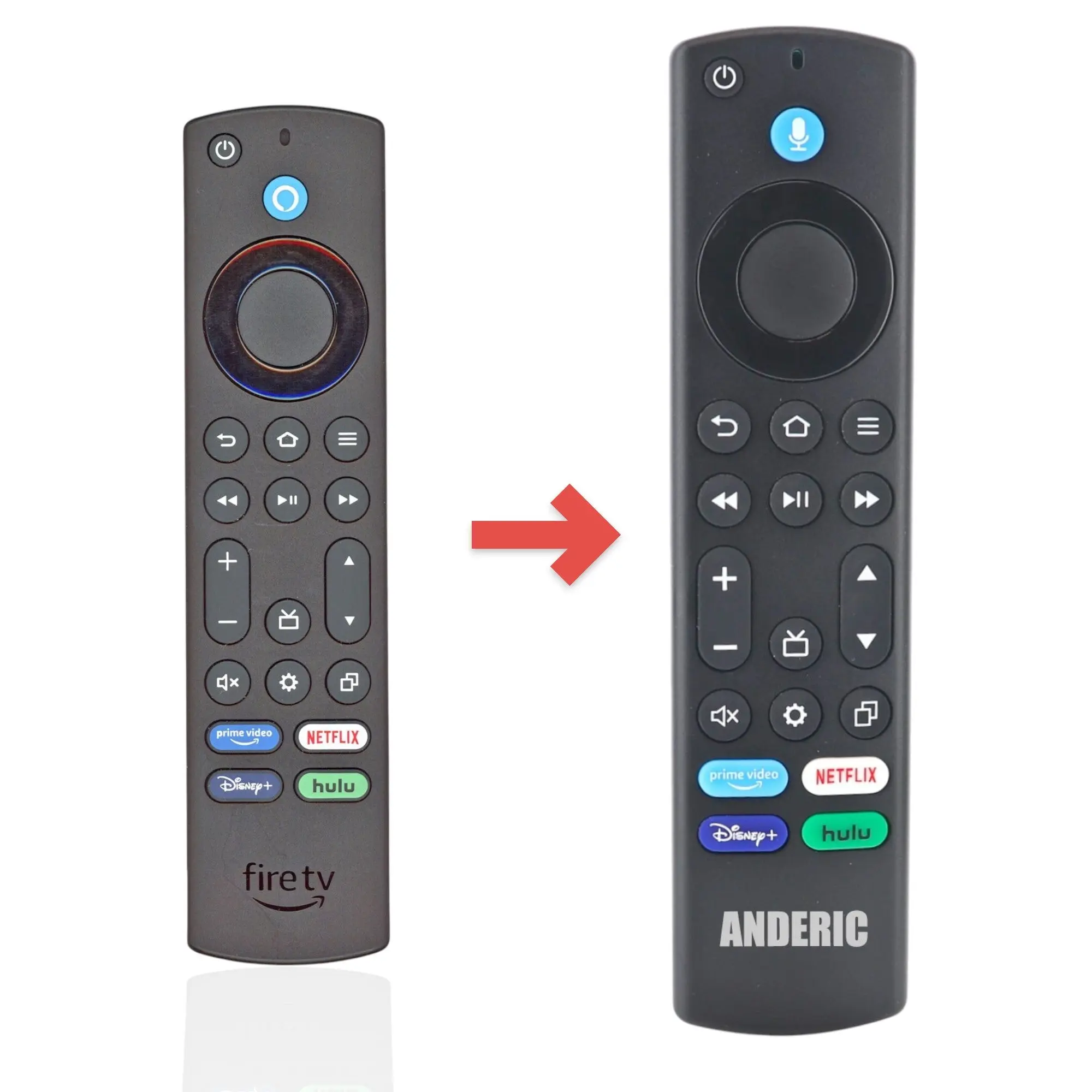 Anderic Substitute for Amazon Fire TV Alexa Voice for Smart TV TV Remote Control - FireSmartTV [RRF1G1]