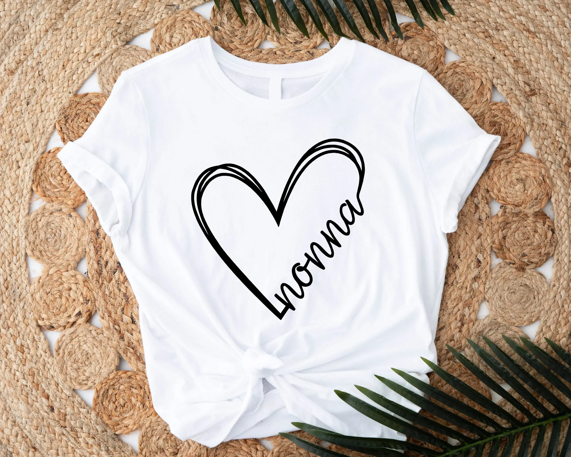Nonna T-shirt, Nonna Heart Tee, Grandma Birthday Gift Shirt, Nonnalife Shirt, Mother's Day Gift for Grandma, Promoted to Nonna Tee