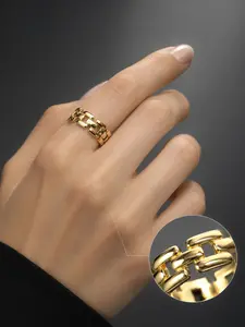 Vintage Braided Ring, High-Quality Open Band, Fashionable Stackable Ring, Elegant Jewelry for Women