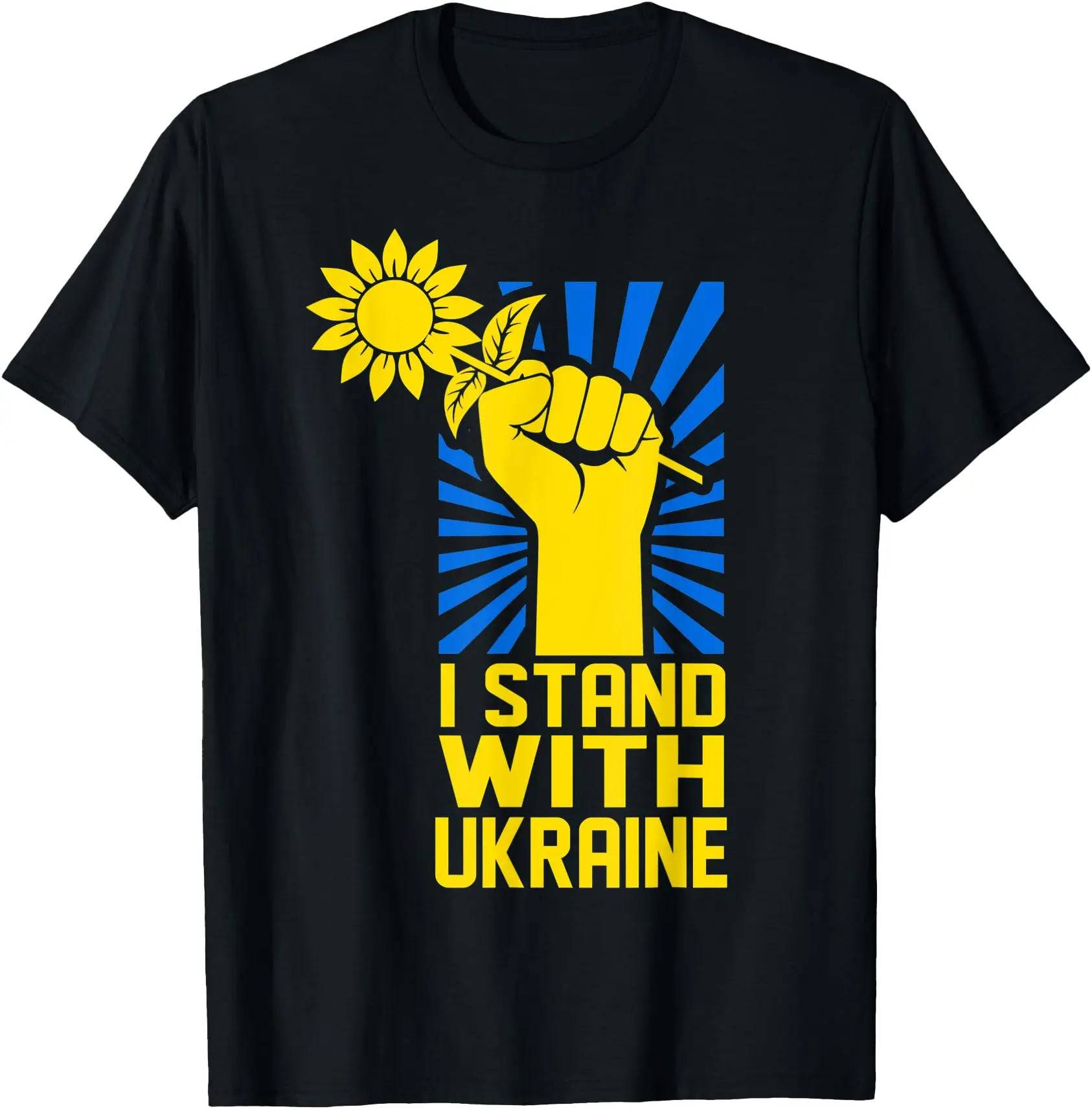 Sun-flower Support Ukraine Ukrainian T-Shirt Classic Cotton Top Unisex