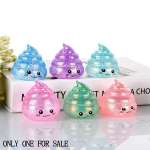 1pc Soft Squishy Poop Stress Ball, Gitter Poop Sensory Toy, Perfect Gift for Adults, Teens, Kids, Relieves Anxiety and Boredom