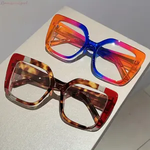 Women’s Square Full Rim Non-Prescription Glasses Elegant Minimalist Fashion Eyewear Durable Frame with Sturdy Metal Hinges Classic Versatile Eyeglasses Perfect for Daily Wear Office Work Formal Events Business Casual & Modern Simple Style Looks