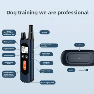 Pet Smart Dog Training Device Electric Shock Cross-Border Remote Control Dog Repeller Amazon Electronic One-to-Four Dog Training Device