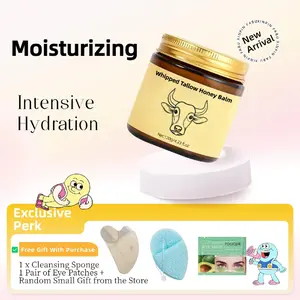 【Free Gift With Purchase】Beef Tallow & Honey Skin Cream, with a smooth texture, comfortably nourishes and gently moisturizes the skin.#Tik Tok Shop