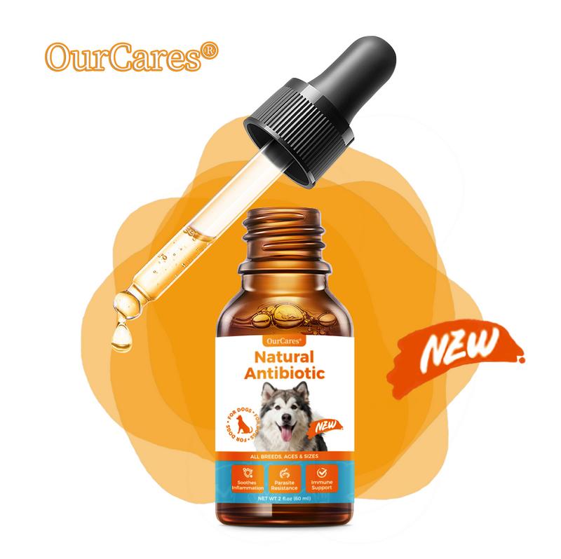 OurCares Natural Liquid Drops for Dogs (Chicken Flavor) – 60ml | With Cranberry, D-Mannose & Echinacea, Supports Urinary Tract Health, Fights Infections & Boosts Immunity