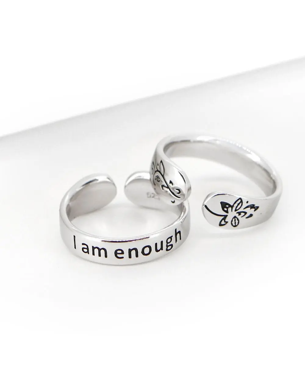 I Am Enough Affirmation Ring