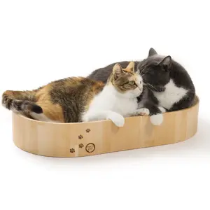 Cozy Cat Scratcher Bowl Capsule (Oak)