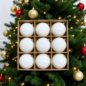 Velvet Christmas Balls, Festive Holiday Decorations, Perfect for Home & Office Use, High-Quality Design